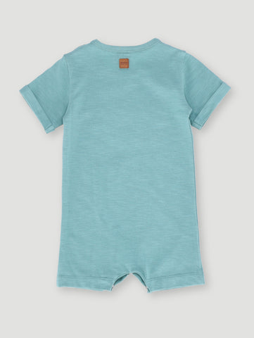 Baby Boys Teal Core Romper