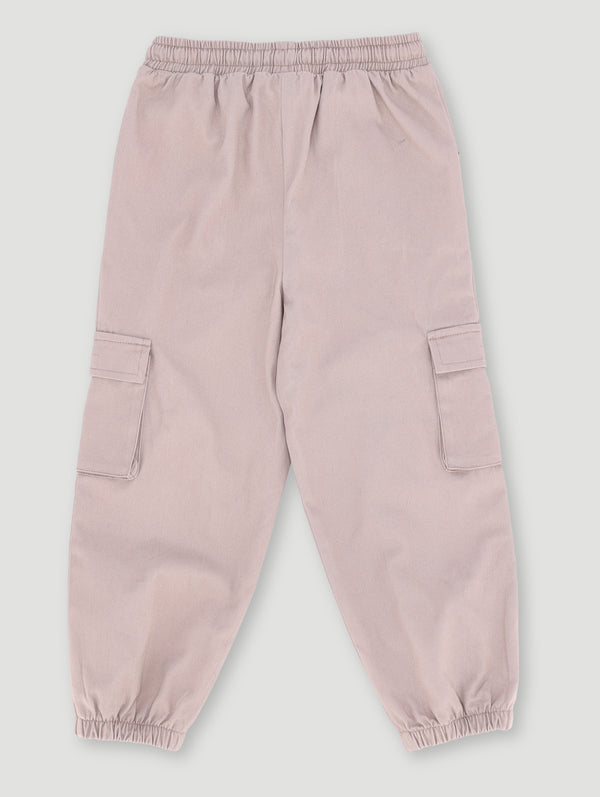 Boys Twill Jogger - Beige