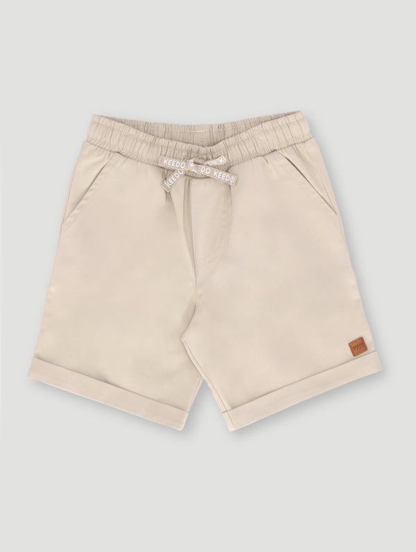 Baby Boys Twill Short - Stone