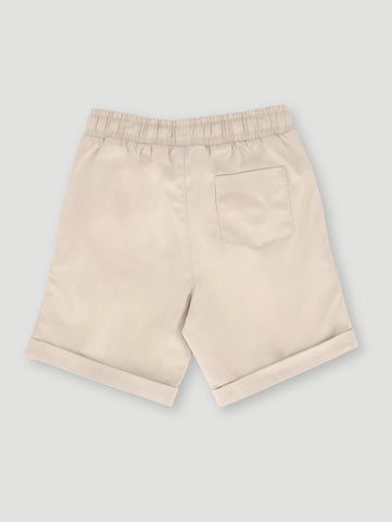 Baby Boys Twill Short - Stone