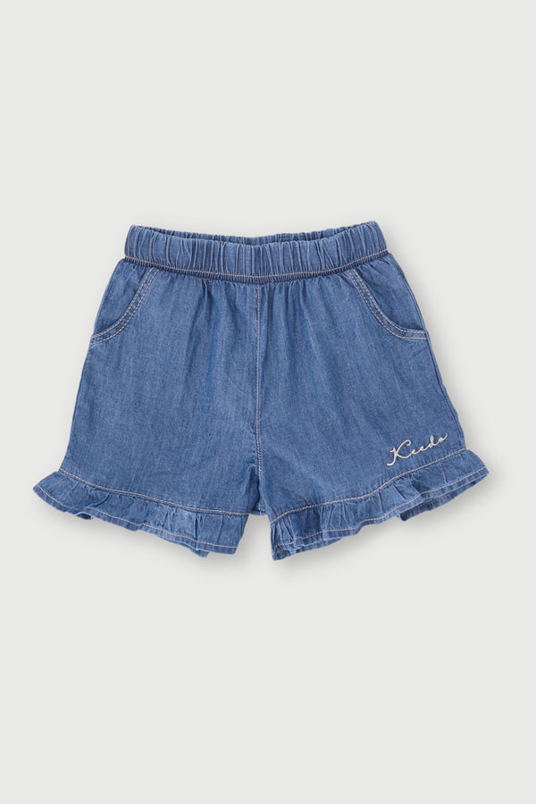 Baby Girls Denim Short - Denim