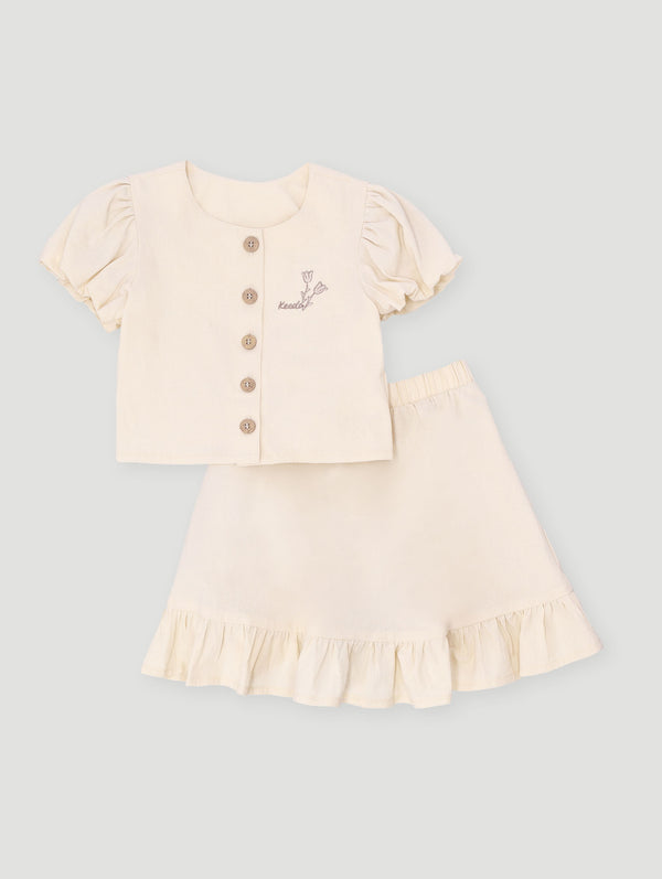 Girls Top & Skirt Set - Multi