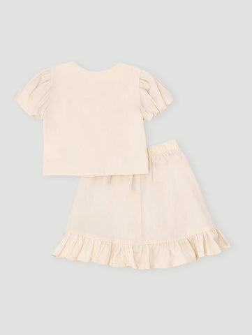 Girls Top & Skirt Set - Multi