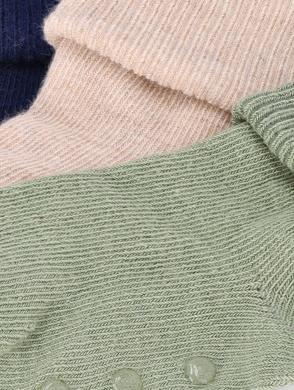 Baby Boys 3 Pack Plain Socks - Multi