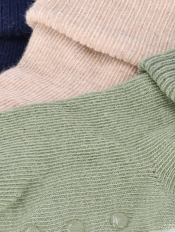 Baby Boys 3 Pack Plain Socks - Multi