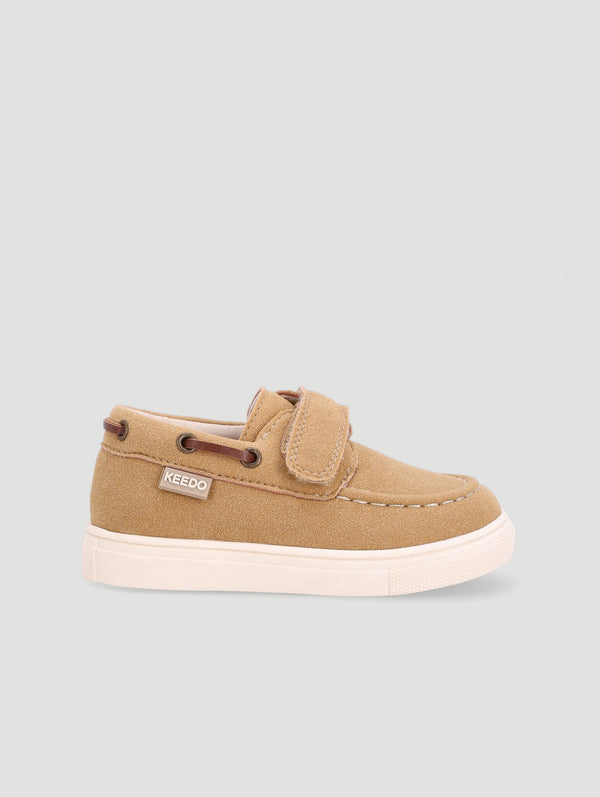 Boys Boat Shoe - Taupe