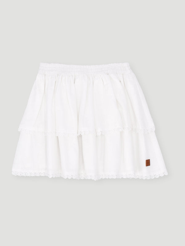Girls Rara Skirt - White