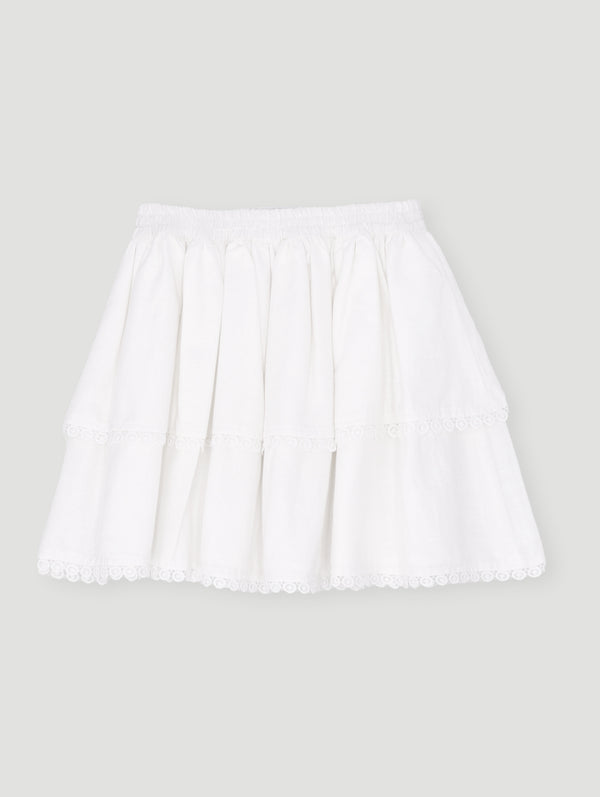 Girls Rara Skirt - White