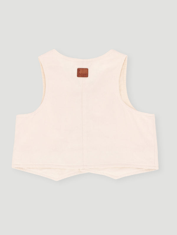 Baby Boys Premium Waistcoat - Beige