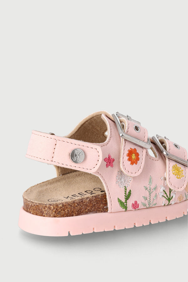 Girls Flower Health Sandal - Pink
