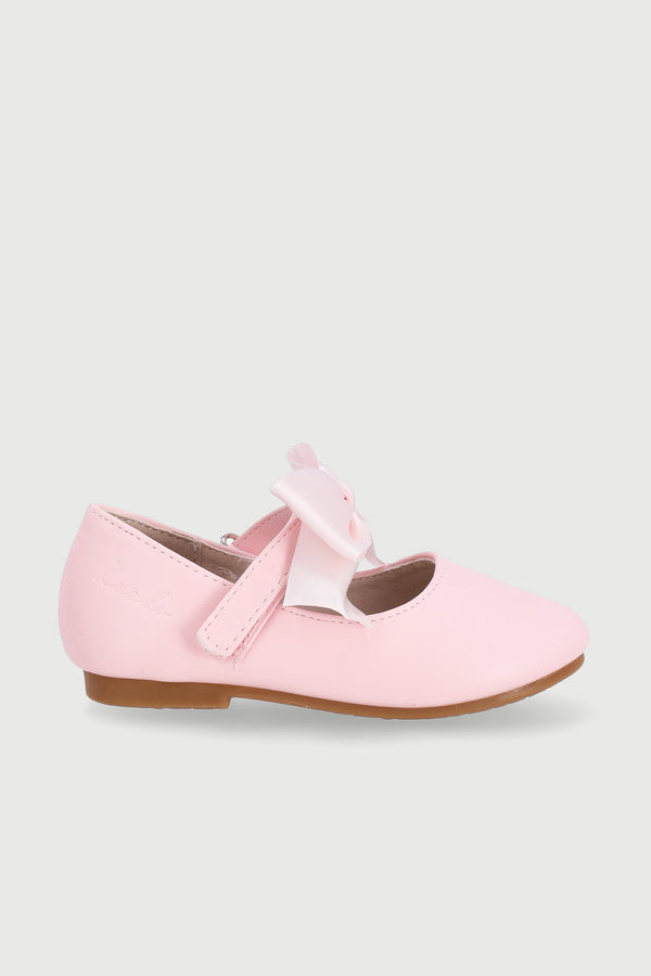 Baby Girls Bow Pump - Pink
