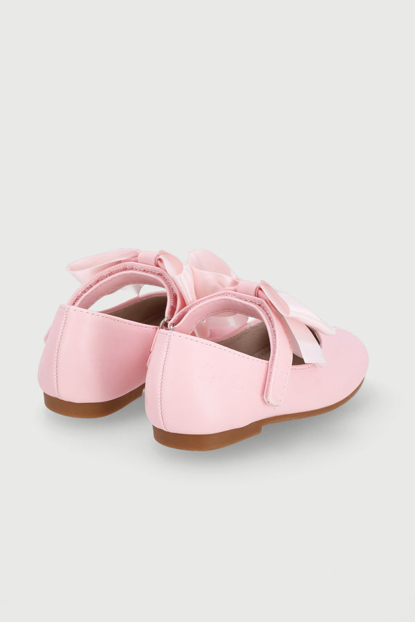 Baby Girls Bow Pump - Pink