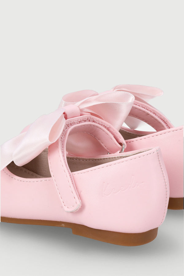 Baby Girls Bow Pump - Pink