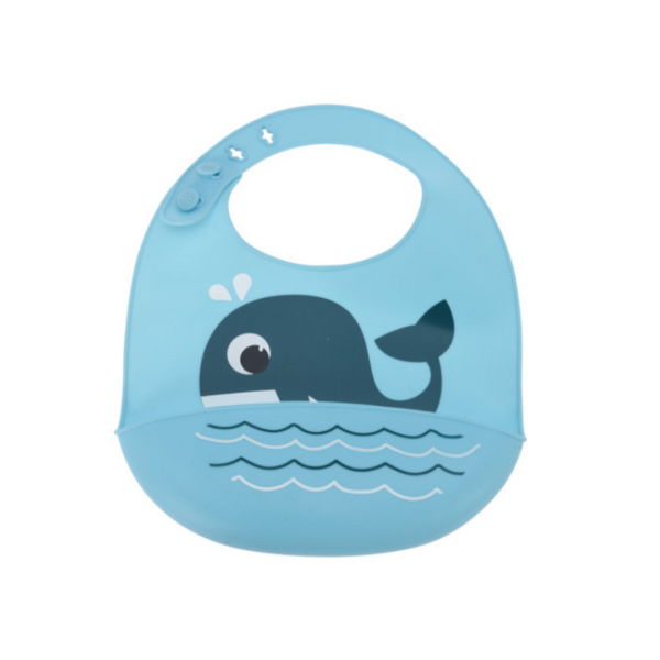 Baby Silicone Bib With Crumb Catch Tray