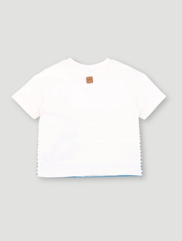Baby Boys Stripe Tiger Fashion Tee