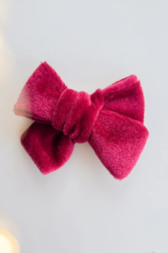 Stikkilolo Velvet Bow Clip