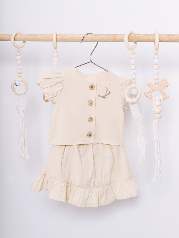 Girls Top & Skirt Set - Multi