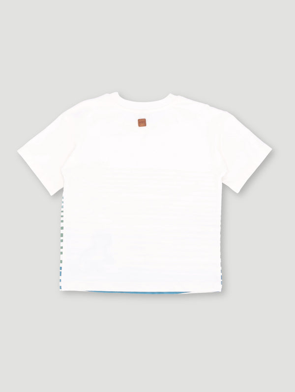 Boys Stripe Tiger Fashion Tee